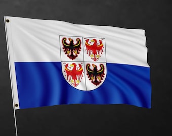 Baner flagowy Trentino-Południowy Tyrol | Flagi regionów Włoch | Materiały wysokiej jakości