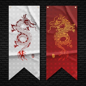 Dragon Pennant Flag Banners | High Quality Materials | Size: 50x120 cm