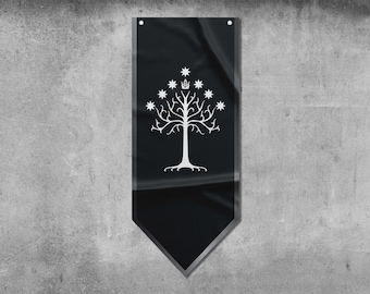 LOTR Gondor Pennant Flag | High Quality Materials | Size: 50x120 cm