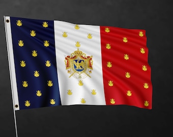 Bannière de drapeau de l'Empire français Napoléon Bonaparte | Drapeaux historiques | Matériaux de haute qualité