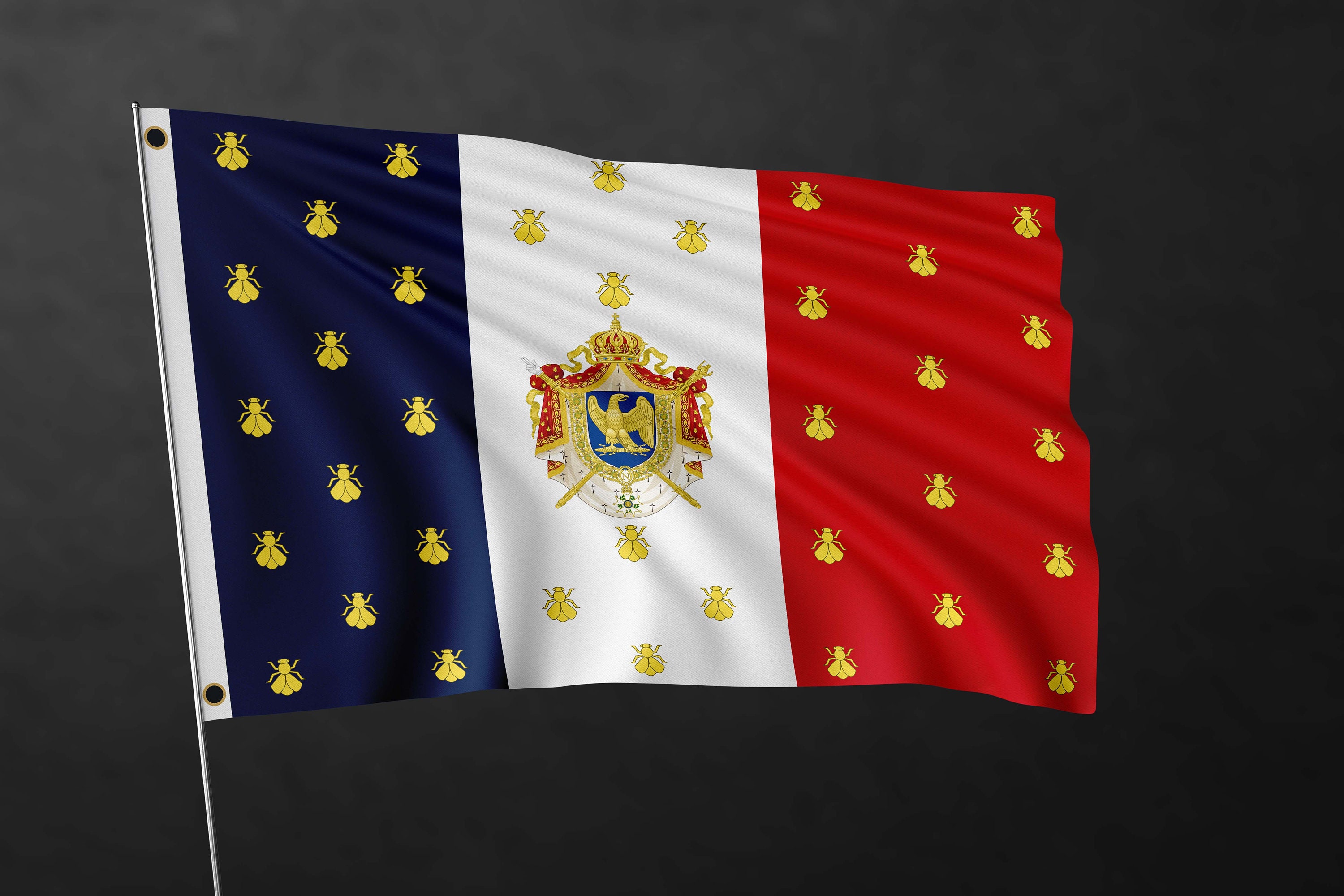 Napoleon Bonaparte French Empire Flag Banner Historical Etsy Ireland