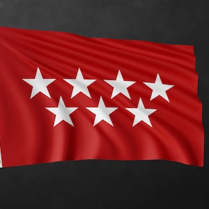 Community of Madrid Flag Banner | Spain Region Flags | High Quality Materials