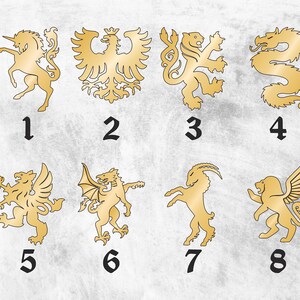 Customizable Medieval Style Family Pennants | Personalized Swallowtail ...