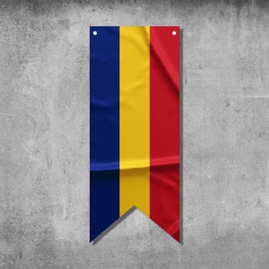 Romania Pennant Flag Banner | Country Flag Banner | High Quality Materials | Size: 50x120 cm
