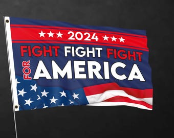 Trump 2024 / Lotta Lotta Lotta / Bandiera Banner / Materiali di alta qualità