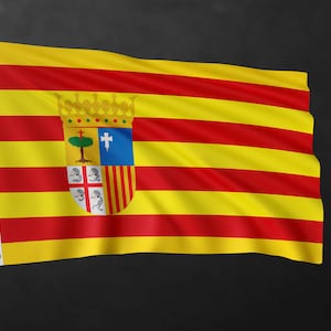 Aragon Flag Banner | Spain Region Flags | High Quality Materials
