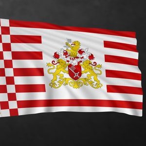 Free Hanseatic City of Bremen Flag Banner | Germany Region Flags | High Quality Materials