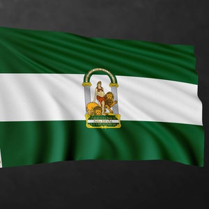Andalusia Flag Banner | Spain Region Flags | High Quality Materials