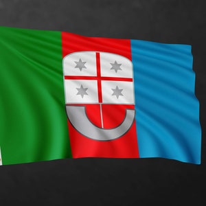 Liguria Flag Banner | Italy Region Flags | High Quality Materials