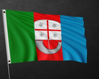 Flaga Ligurii | Flaga poliestrowa regionu włoskiego