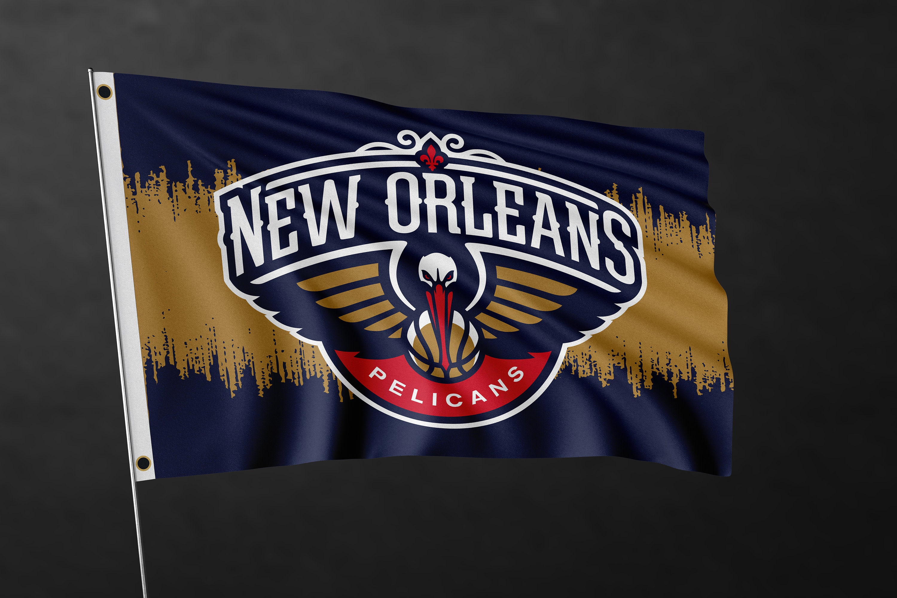 New Orleans City Flagge – 90x152 Cm, Nylon, Doppelt Genäht Mit Messingösen Für Innen & Außen