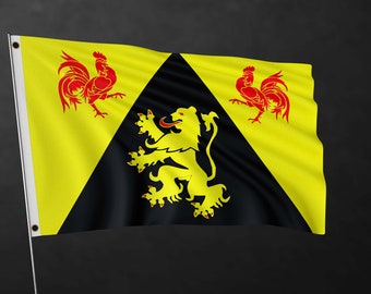 Walloon Brabant Flag Banner | Belgium Region Flags | High Quality Materials