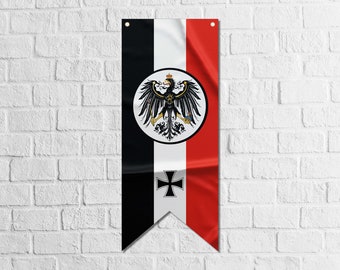 German Empire Pennant Flag Banner | High Quality Materials | Size: 50x120 cm