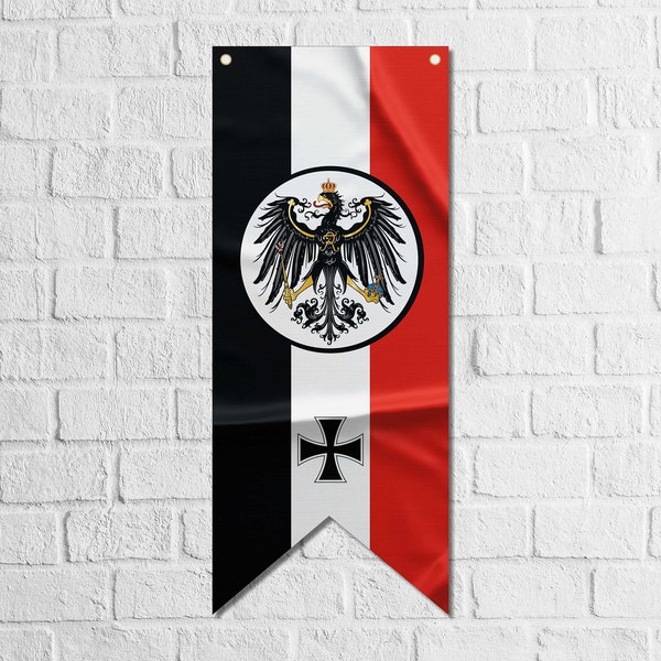 German Empire Pennant Flag Banner | High Quality Materials | Size: 50x120 cm
