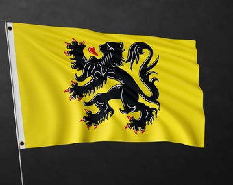 Bandiera della regione fiamminga / Bandiere della regione del Belgio / Materiali di alta qualità