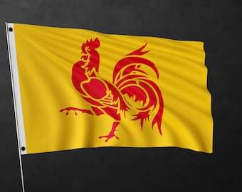 Bandiera della regione Vallone / Bandiere della regione Belgio / Materiali di alta qualità