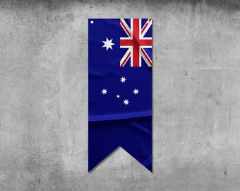 Australia Pennant Flag Banner | Country Flag Banner | High Quality Materials | Size: 50x120 cm