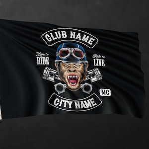 Customized Motorcycle Club Flags | Biker Club Flags | Customized Flags Printing | High Quality Materials
