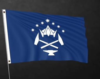 LOTR Khazad-dûm Flaggenbanner | Mittelerde Decor