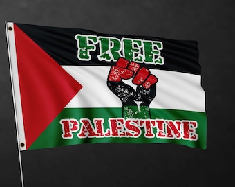 Free Palestine Flag Banner | Palestine Flag | High Quality Materials