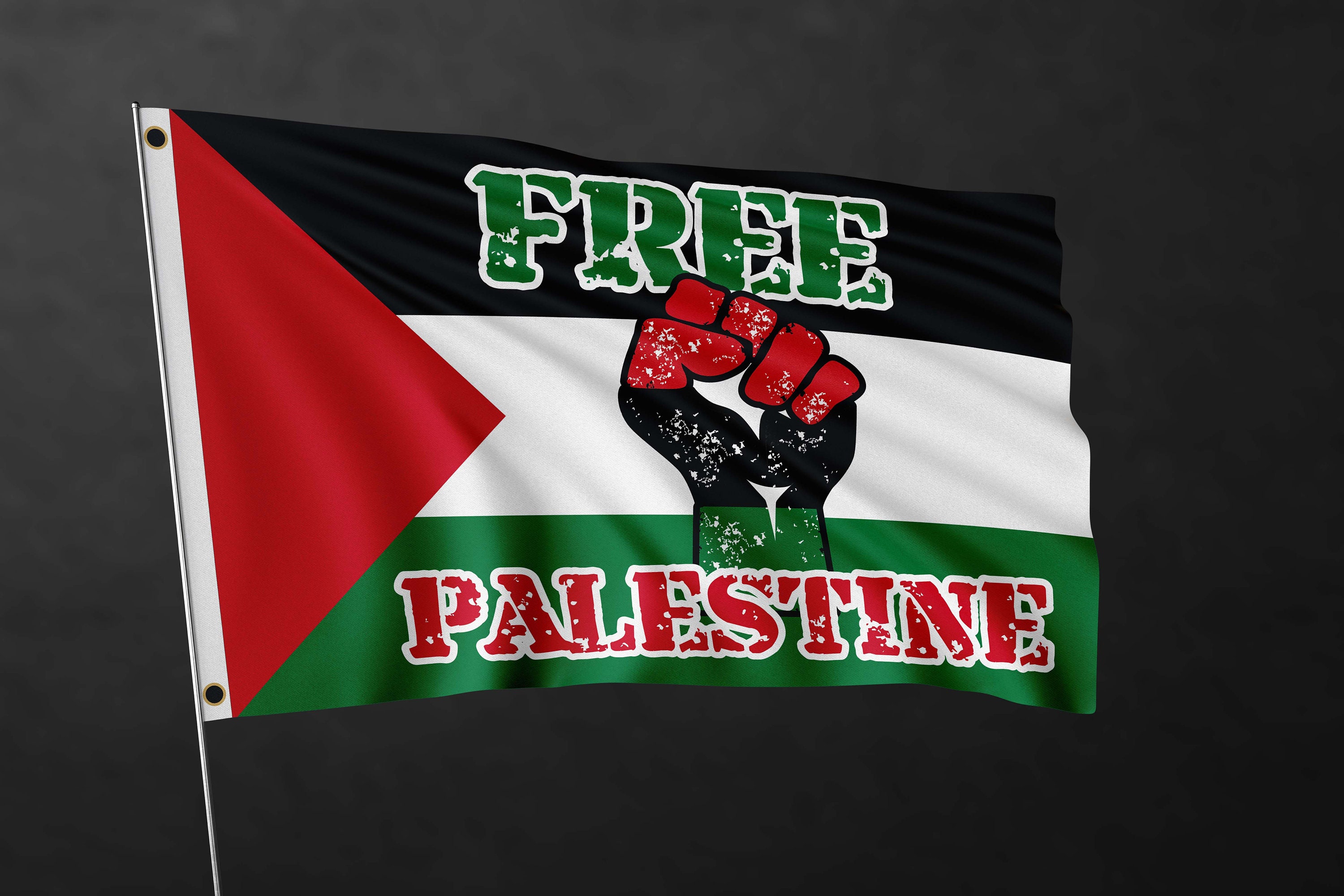 artzy Sticker Palestine - Free Palestine - PC - 13.9*13.2 - Rouge