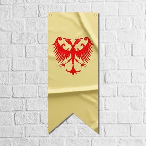 Serbian Empire Pennant Flag Banner | High Quality Materials | Size: 50x120 cm