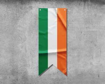 Ireland Pennant Flag Banner | Country Flag Banner | High Quality Materials | Size: 50x120 cm