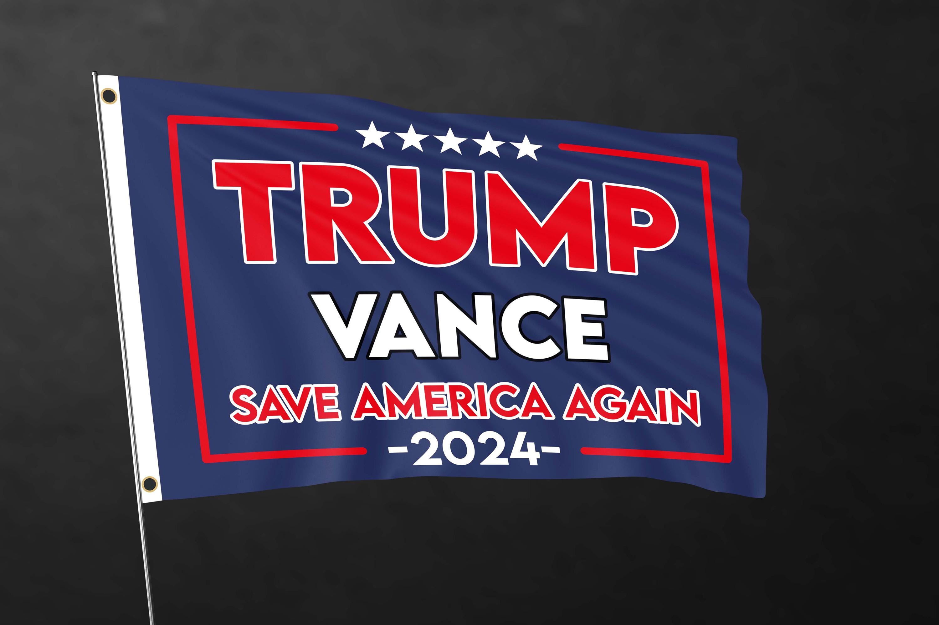 Bandiera Trump 2024 'Save America' 3x5 Piedi, Multicolore, In Poliestere, Per Interni/esterni - Foto 2