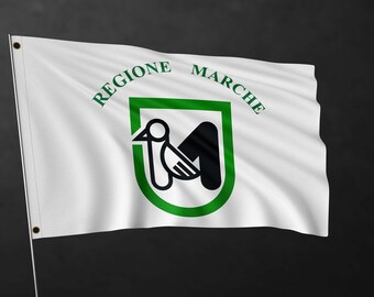 Region Marken Flagge Banner | Italien Region Flaggen | Hochwertige Materialien