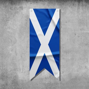 Scotland Pennant Flag Banner | Country Flag Banner | High Quality Materials | Size: 50x120 cm