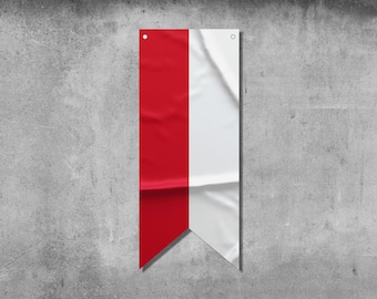 Polen Wimpel Flagge Banner | Country Flagge Banner | Hochwertige Materialien | Maße: 50 x 120 cm
