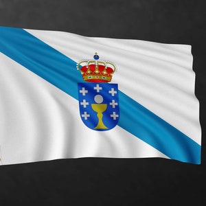 Galicia Flag Banner | Spain Region Flags | High Quality Materials