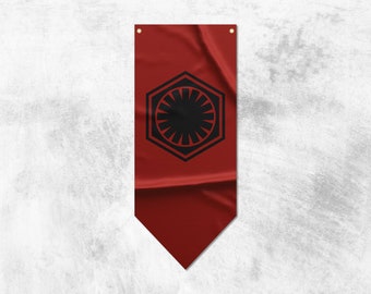 First Order Pennant Flag Banner | High Quality Materials | Size: 50x120 cm