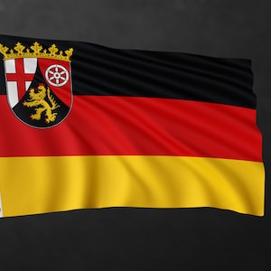 Rhineland-Palatinate Flag Banner | Germany Region Flags | High Quality Materials