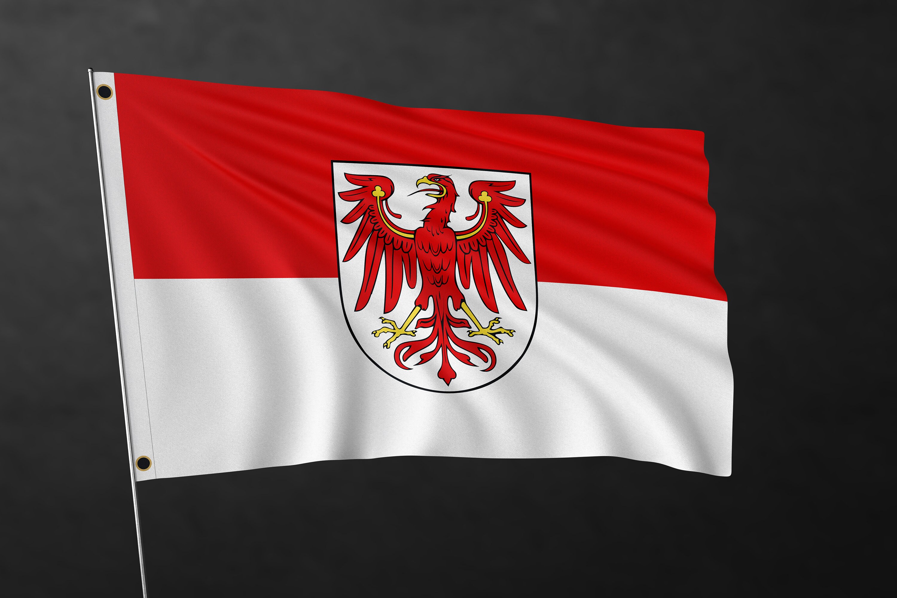 Brandenburg Flag Banner Germany Region Flags High Quality