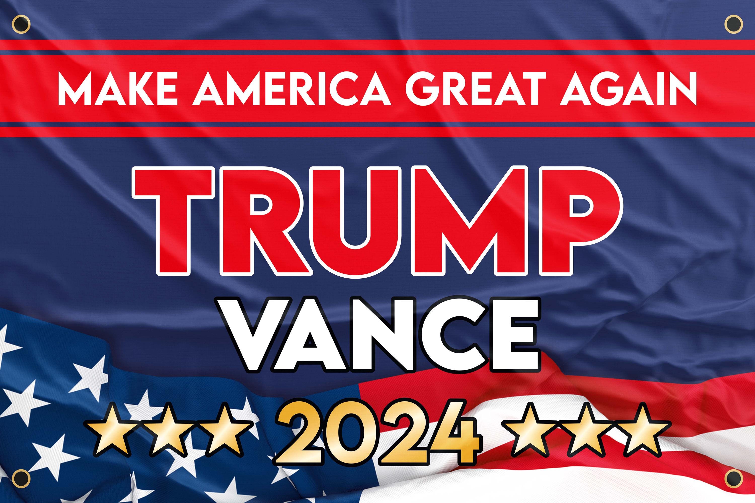 Trump-Vance 2024 Bandiera 3x5 Outdoor Trump 2024 Presidente J Trump-Vance 2024 Bandiera 3x5 Outdoor Trump 2024 Presidente J