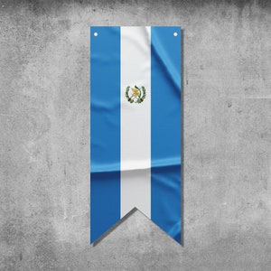 Guatemala Pennant Flag Banner | Country Flag Banner | High Quality Materials | Size: 50x120 cm