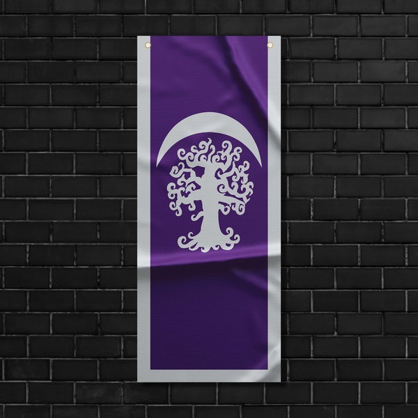 WOW Night Elf  Pennant Flag Banner | House Wall Hanging Flag Banner | High Quality Materials | Size: 50x120 cm