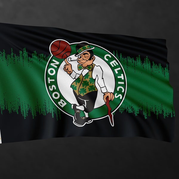 Bandera de Boston Celtics / Decoración del hogar / Decoración de la pared / Bandera exterior e interior / Materiales de alta calidad