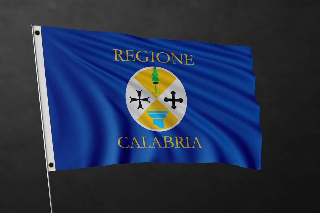 Calabria Flag Banner Italy Region Flags High Quality Materials - Etsy Calabria Flag Banner Italy Region Flags High Quality Materials - Etsy