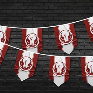 Old Galactic Republic Bunting Flag Set | Pennant Flag | High Quality Materials |