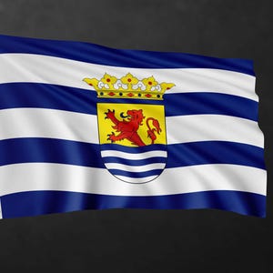 Zeeland Flag Banner | Holland Region Flags | Netherlands Region Flags | High Quality Materials