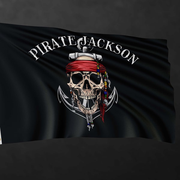 Personalisierbare Piraten Flaggen | Personalisierte Flaggen Druck | Hochwertige Materialien