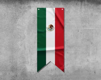 Mini drapeau Mexique sur bâton 10 x 15 cm