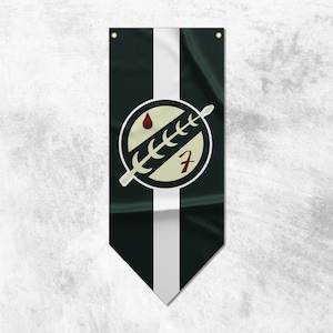 Mandalorian Crest Pennant Flag Banner | High Quality Materials | Size: 50x120 cm