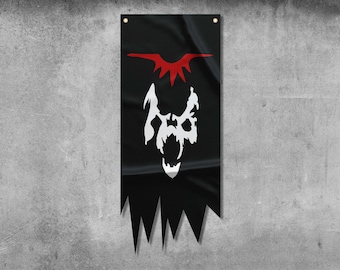 Bandera de Orcos de ESDLA / Materiales de alta calidad / Tamaño: 50 x 120 cm