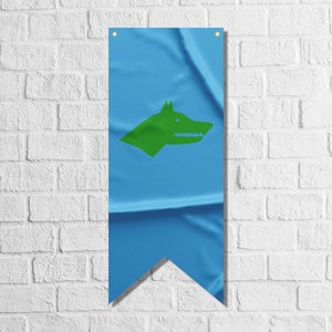 Gokturks Khaganate - First Turkic Khaganate Pennant Flag Banner | High Quality Materials | Size: 50x120 cm image 1