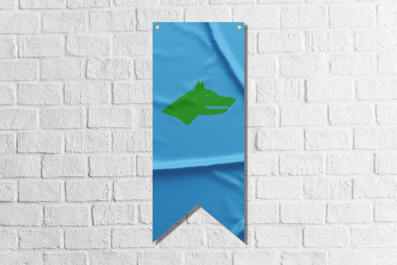 Gokturks Khaganate - First Turkic Khaganate Pennant Flag Banner | High Quality Materials | Size: 50x120 cm image 1