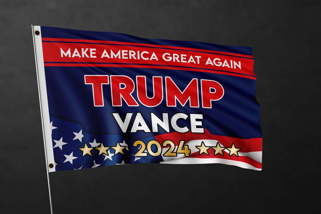 Bandiera Trump Vance 2024 3x5 Piedi, Doppia Faccia 3 Strati, Per