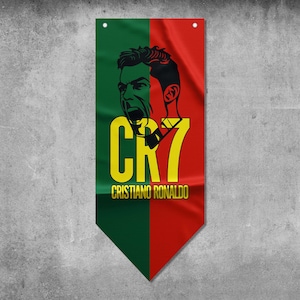 Cristiano Ronaldo CR7 Portugal Pennant Flag | High Quality Materials | Size: 50x120 cm